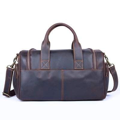 The Brixton - Compact Crazy Horse Leather Travel Bag