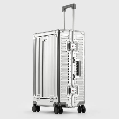 All-Aluminum Alloy Luggage with Front Opening 20"/24"