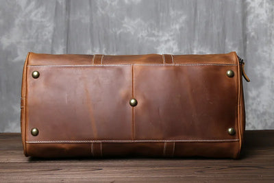 The Outpost - Crazy Horse Leather Duffle with Shoe Compartment