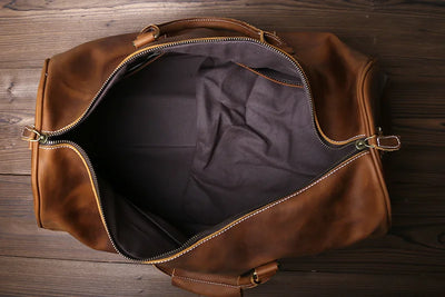 The Outpost - Crazy Horse Leather Duffle with Shoe Compartment
