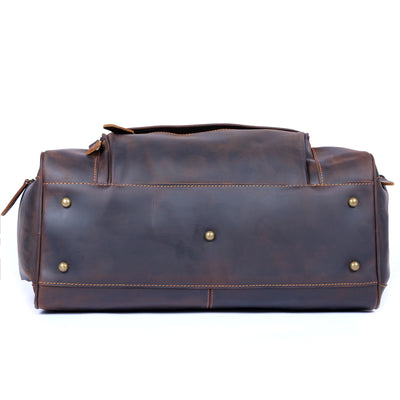 The Brixton - Compact Crazy Horse Leather Travel Bag