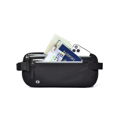 Slim RFID Blocking Travel Money Belt Pouch