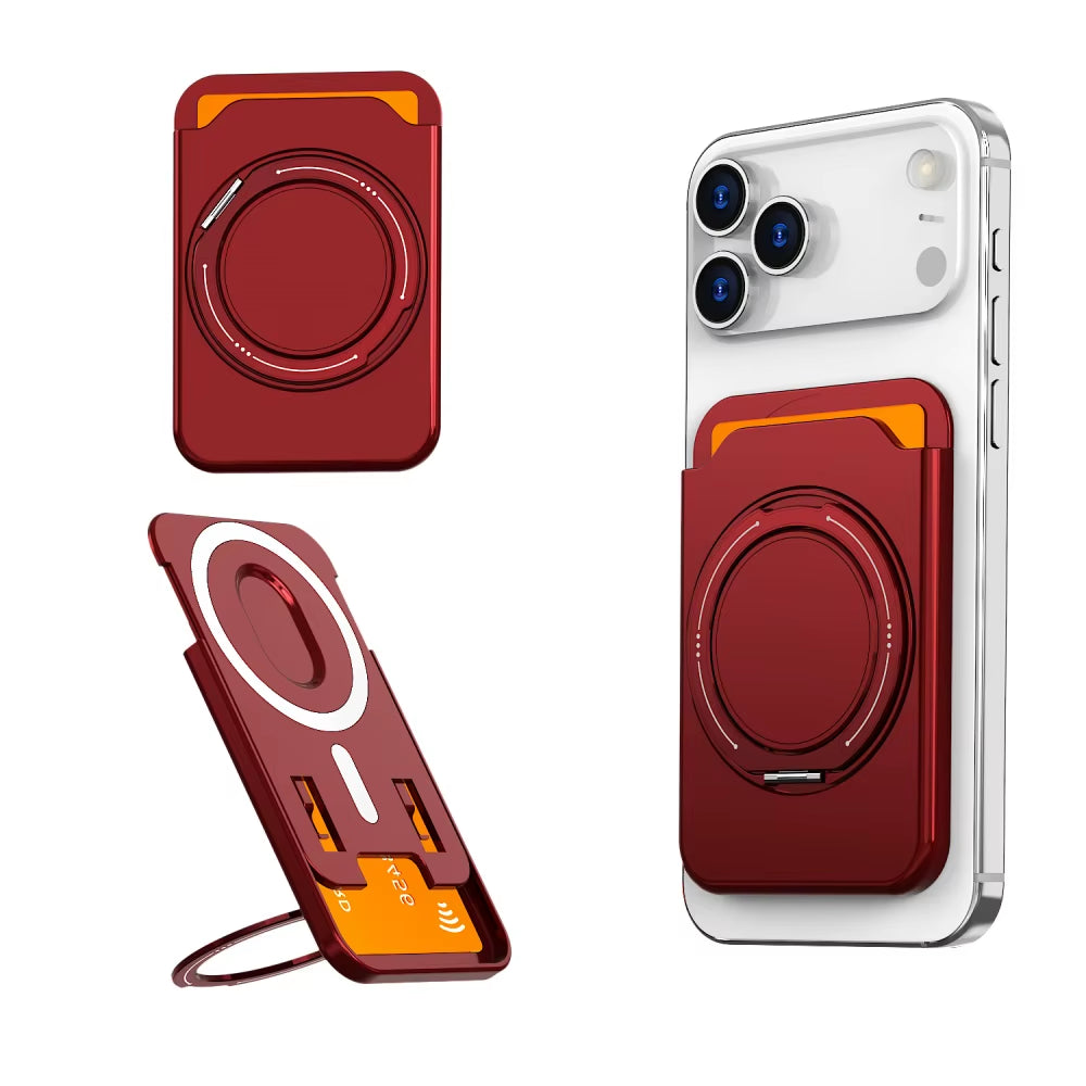 3-in-1 Magnetic Wallet Stand for iPhone