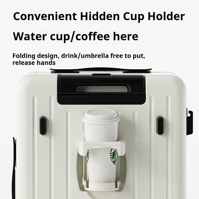 Ultimate Front-Opening Multifunctional Hardside Suitcase with USB Charging 20/24/26"