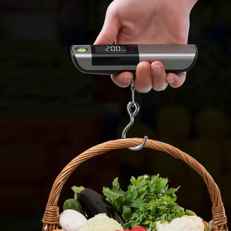 Portable Digital Luggage Scale with Built-in Ruler 50kg/110lbs