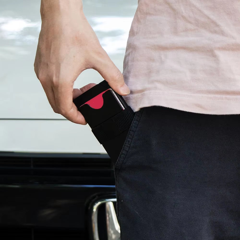 RFID Slide Vault Card Keeper with Strap