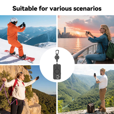 Heavy Duty Retractable Tactical Phone Keychain