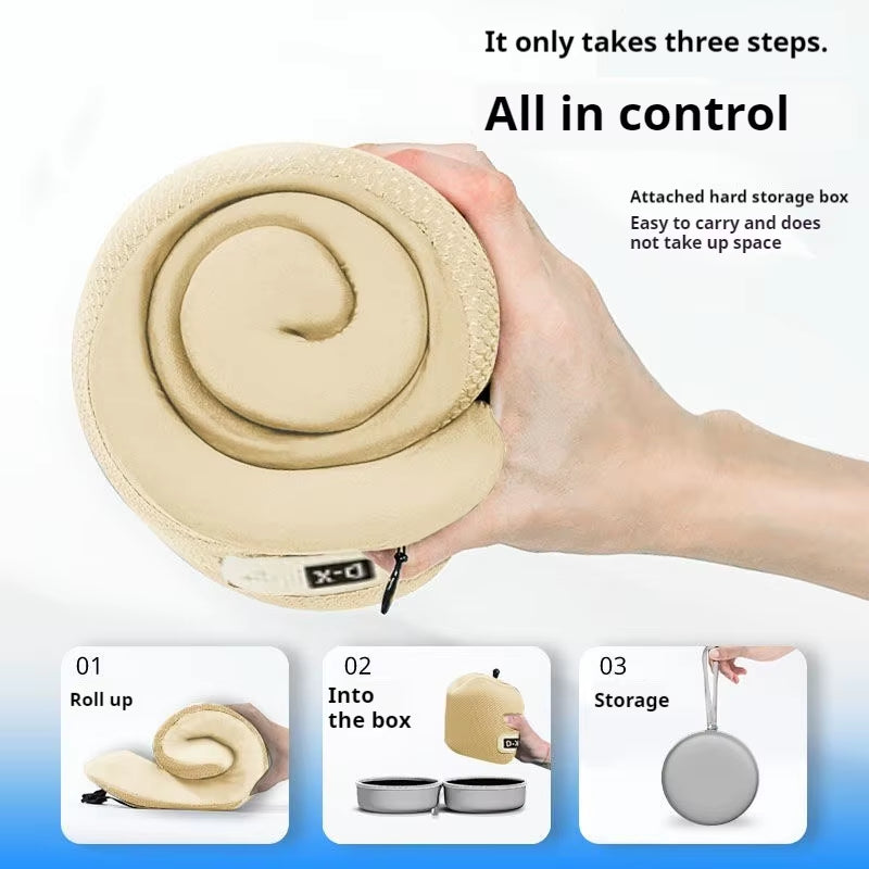 Memory Foam U-Shape Travel Neck Pillow with 5D Support