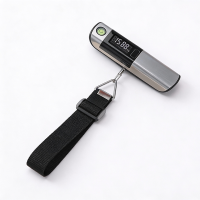 Portable Digital Luggage Scale with Built-in Ruler 50kg/110lbs