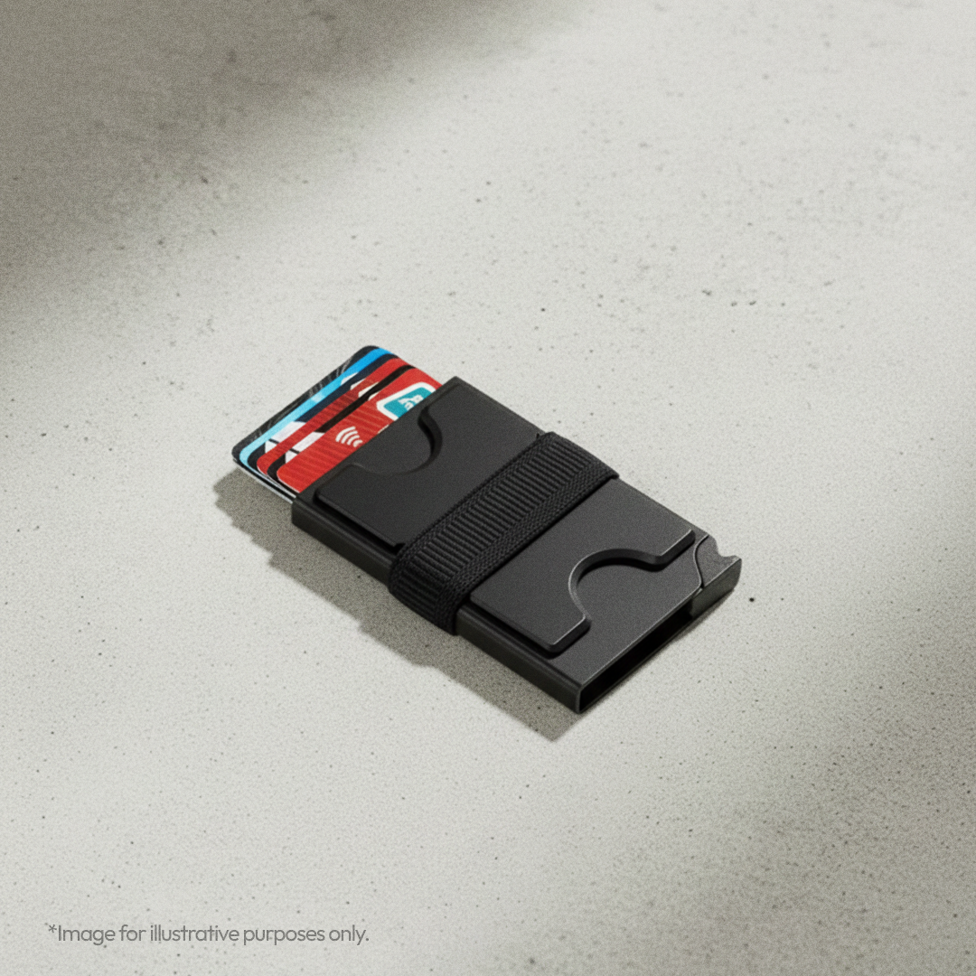 RFID Slide Vault Card Keeper with Strap