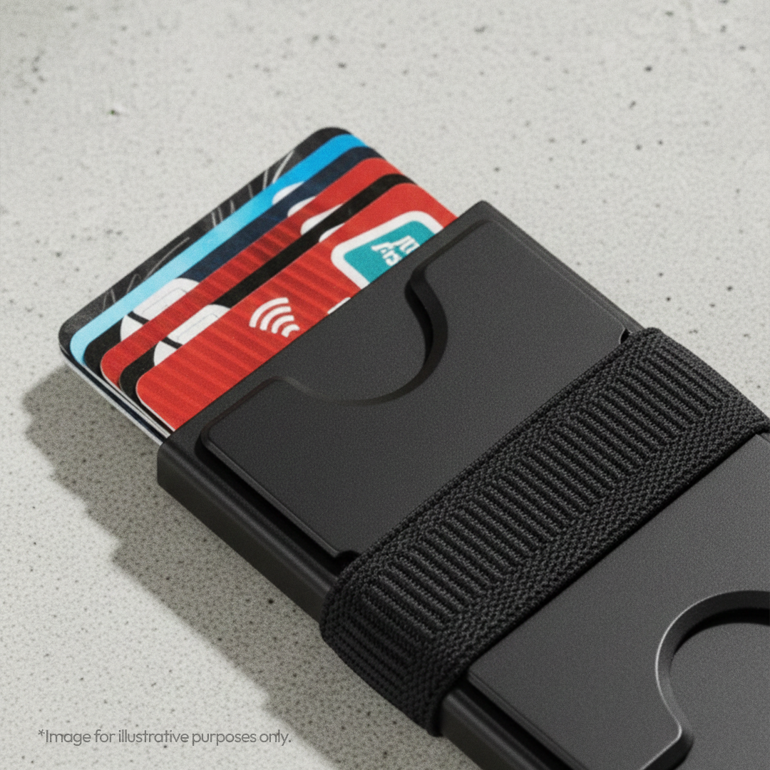 RFID Slide Vault Card Keeper with Strap