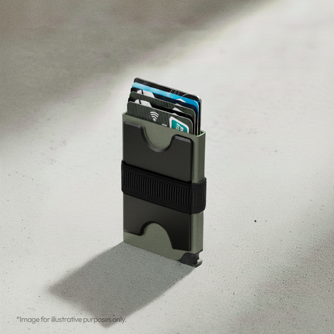 RFID Slide Vault Card Keeper with Strap