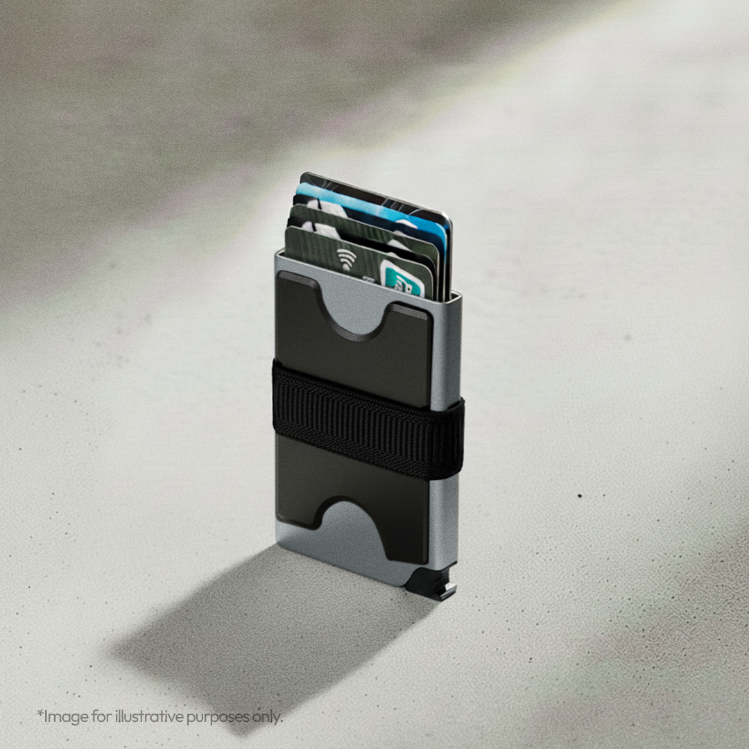 RFID Slide Vault Card Keeper with Strap