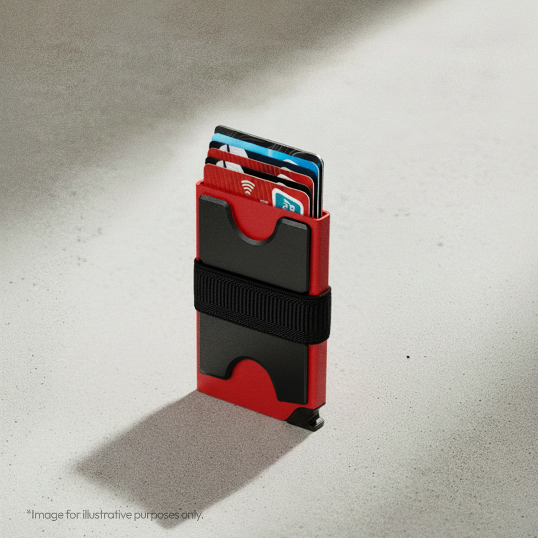 RFID Slide Vault Card Keeper with Strap