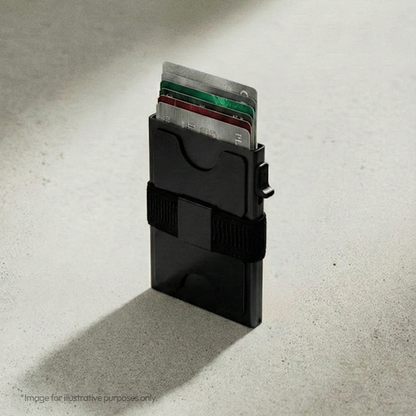 RFID Slide Vault Card Holder with Strap