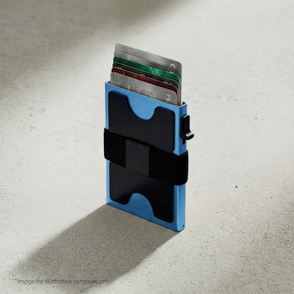 RFID Slide Vault Card Holder with Strap