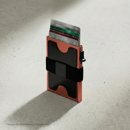 RFID Slide Vault Card Holder with Strap