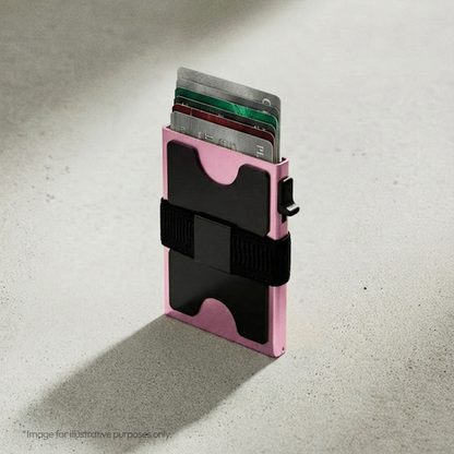 RFID Slide Vault Card Holder with Strap