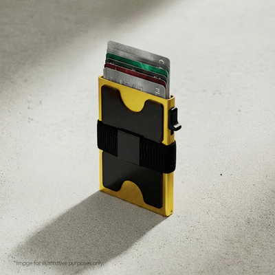 RFID Slide Vault Card Holder with Strap
