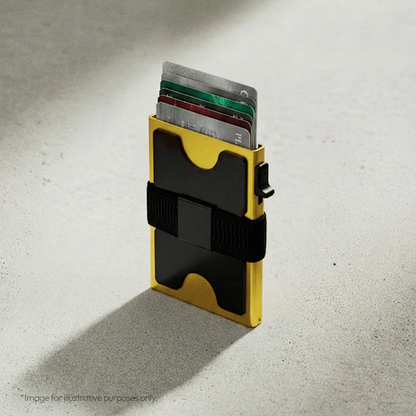 RFID Slide Vault Card Holder with Strap